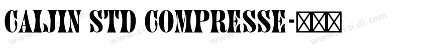 CAIJIN Std Compresse字体转换